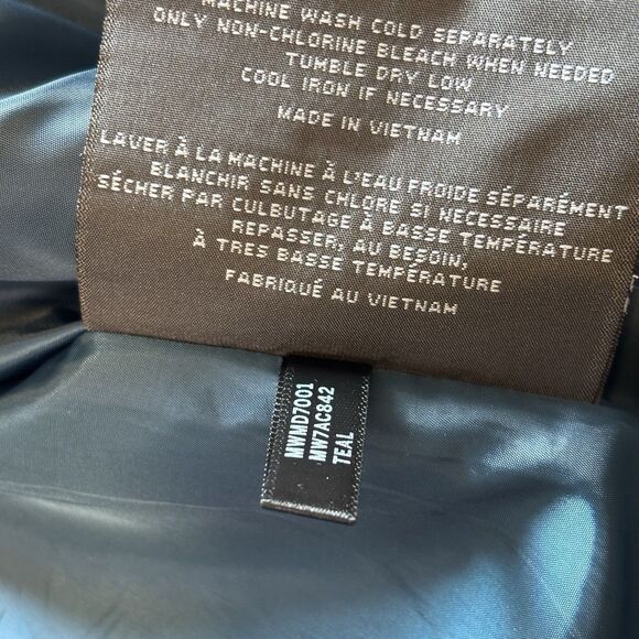 Marc New York Andrew Marc Women's Blue Double-Breasted Peacoat Hooded  Jacket M - Picture 14 of 16